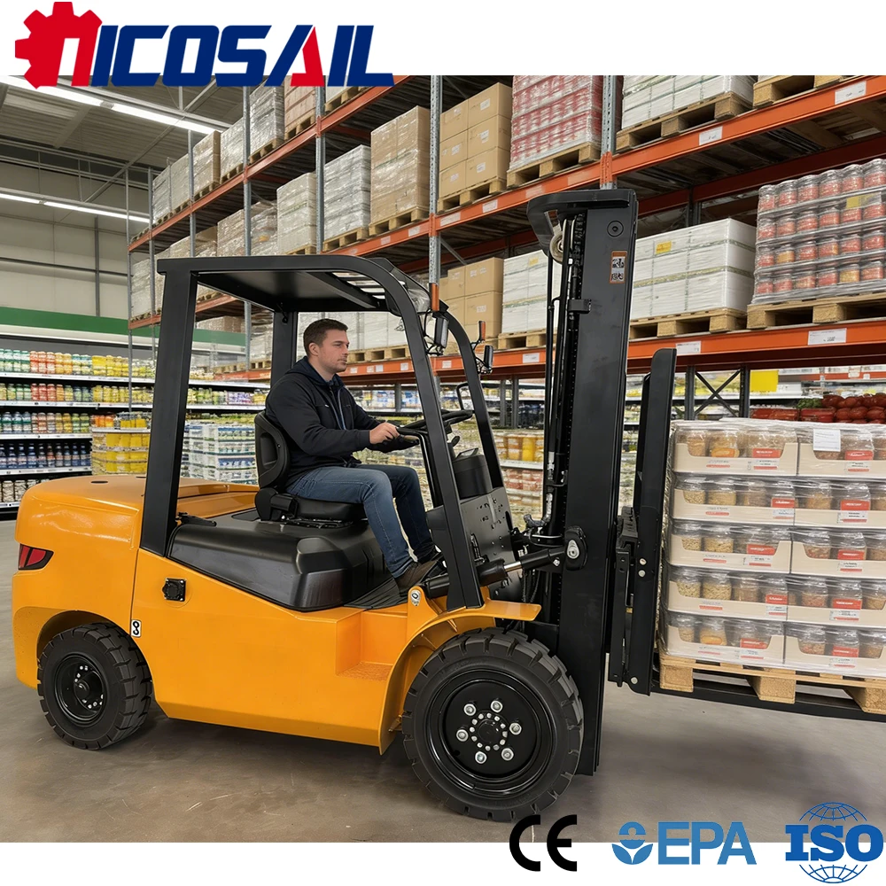 

Compact Heavy-Duty Forklift Truck CE Approved Durable Build for Workshop Use - Efficient Material Handling Solution