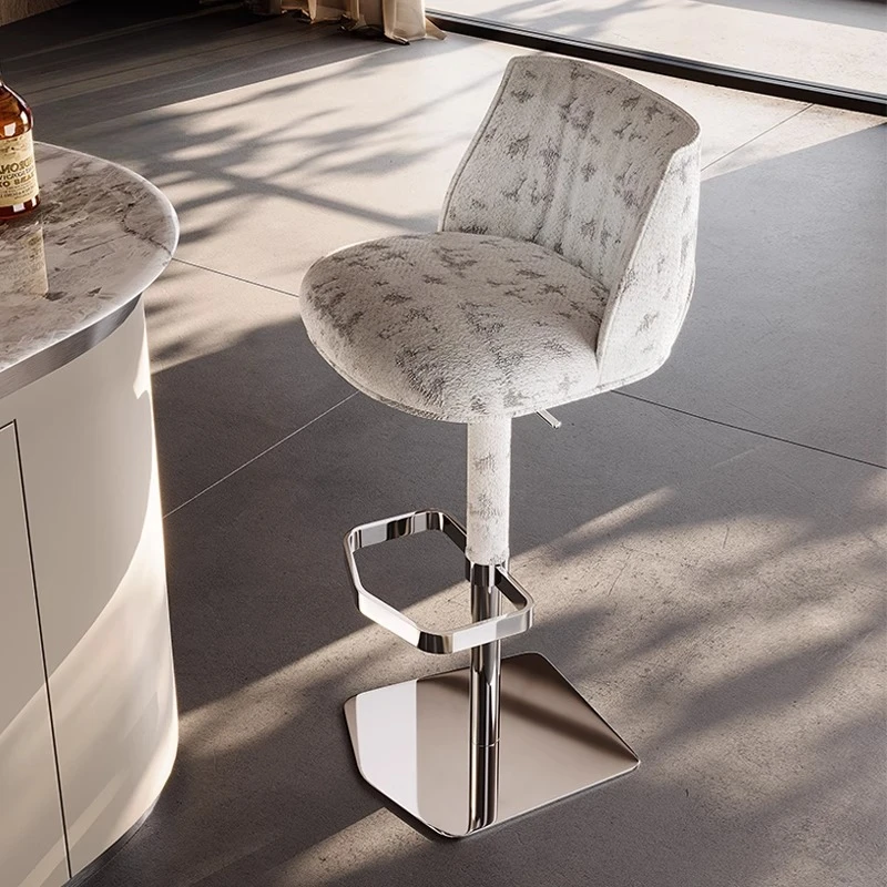 Office Reception Desks Bar Chairs Nordic Wishbone Modern Vanity Bar Stools Adjustable Hairdressing Bancos De Bar Salon Furniture