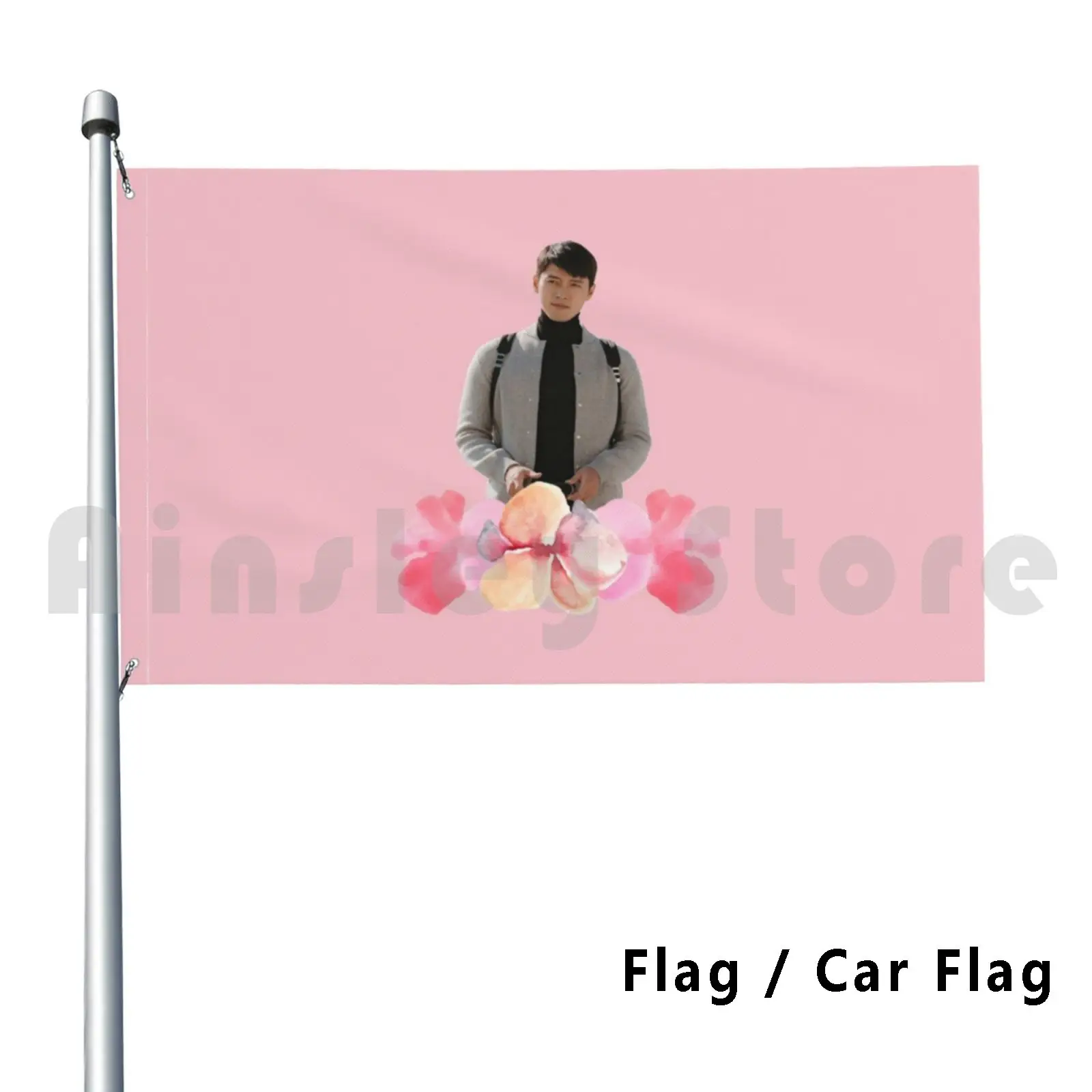 Crash Landing On You-Swiss Hyeok Flag Car Flag Printing Custom Crash Landing On You Cloy Hyun Bin Son Ye Jin