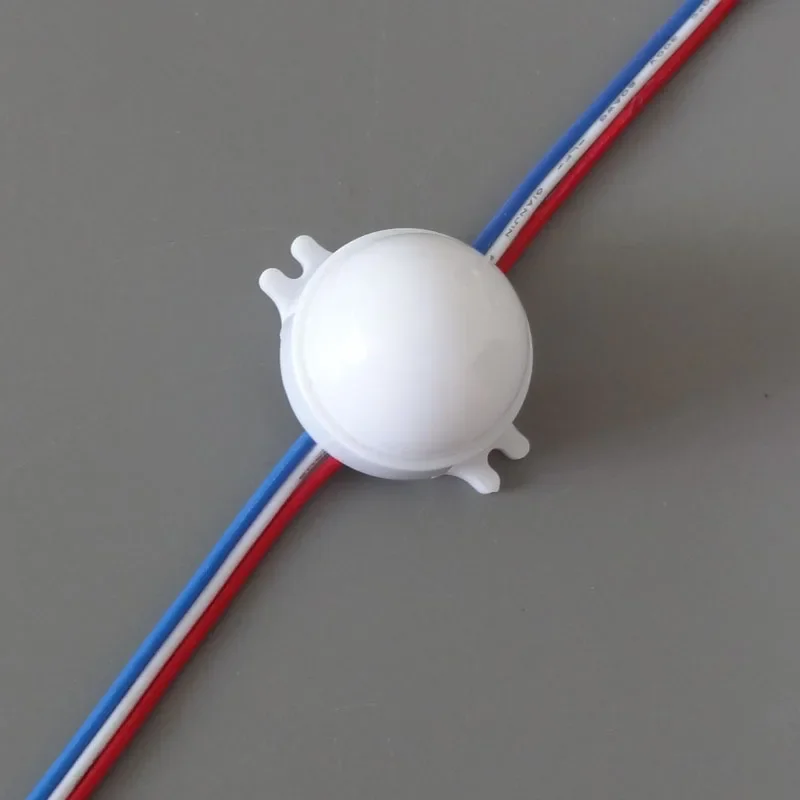 Darmowa wysyłka 100 szt. DC12V ws2811IC średnica 30mm IP68 wodoodporne 3 diody 5050 RGB cyfrowe moduły pikselowe LED D30 ws2811 światło LED