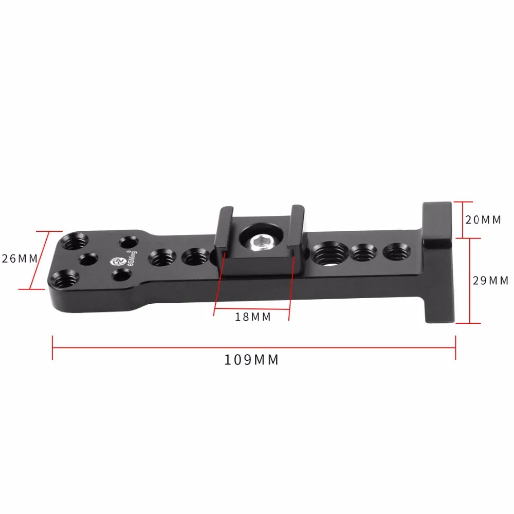 Aluminium Externe Verlängerung Montage Platte Halterung Schnell Release für Mic Monitor Arm Adapter für Ronin S Handheld Gimbal – Detail 2