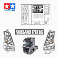 RC FH16 1:14th Scale 4 In 1 Light Set Lamp System MFC-03 01 for Tamiya RC Truck Tipper VOLVO FH16 750 56362 Model Car DIY Parts