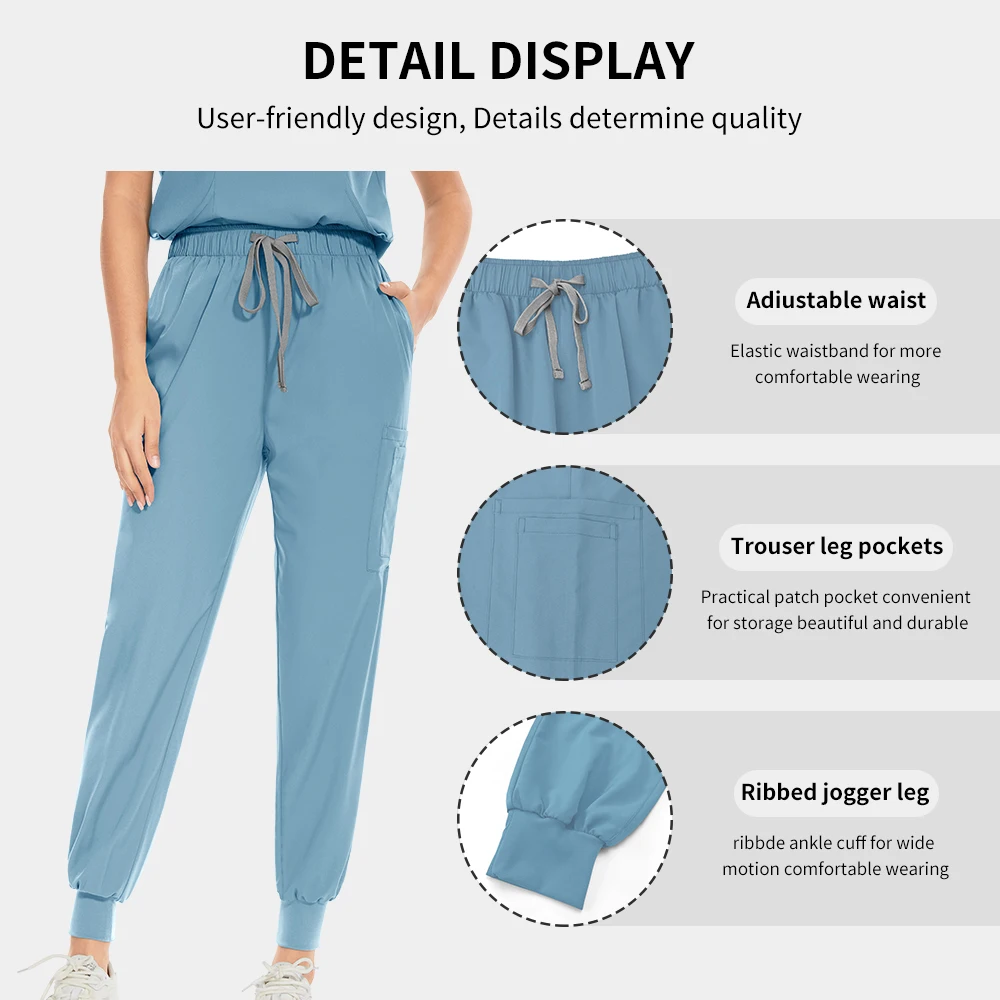 卸売ドクターナーススクラブセット医療制服女性ジョガーセット病院アクセサリー手術室手術服作業服