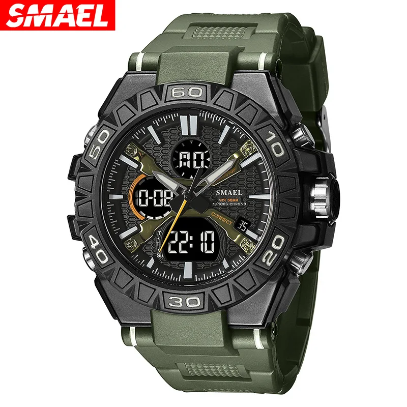 

SMAEL 8071 New Men's Sports Electronic Watch Multifunctional Waterproof Alarm Clock Calendar Luminous Outdoor Casual Watches