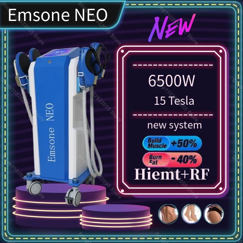 

2024 RF Emsone NEO сжигание жира 15 Tesla 6500W Высокая Мощность EMS 200 Гц скульптурная машина для мышечной стимуляции тела Hiemt Slim