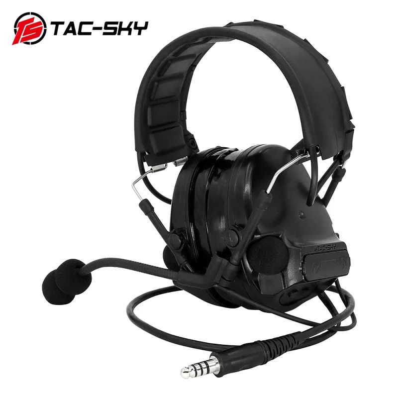 TS TAC-SKY Noise Cancelling Pickup Silicone Comtac III Headphones COMTAC Tactical Shooting Outdoor Hearing Defense Headphones