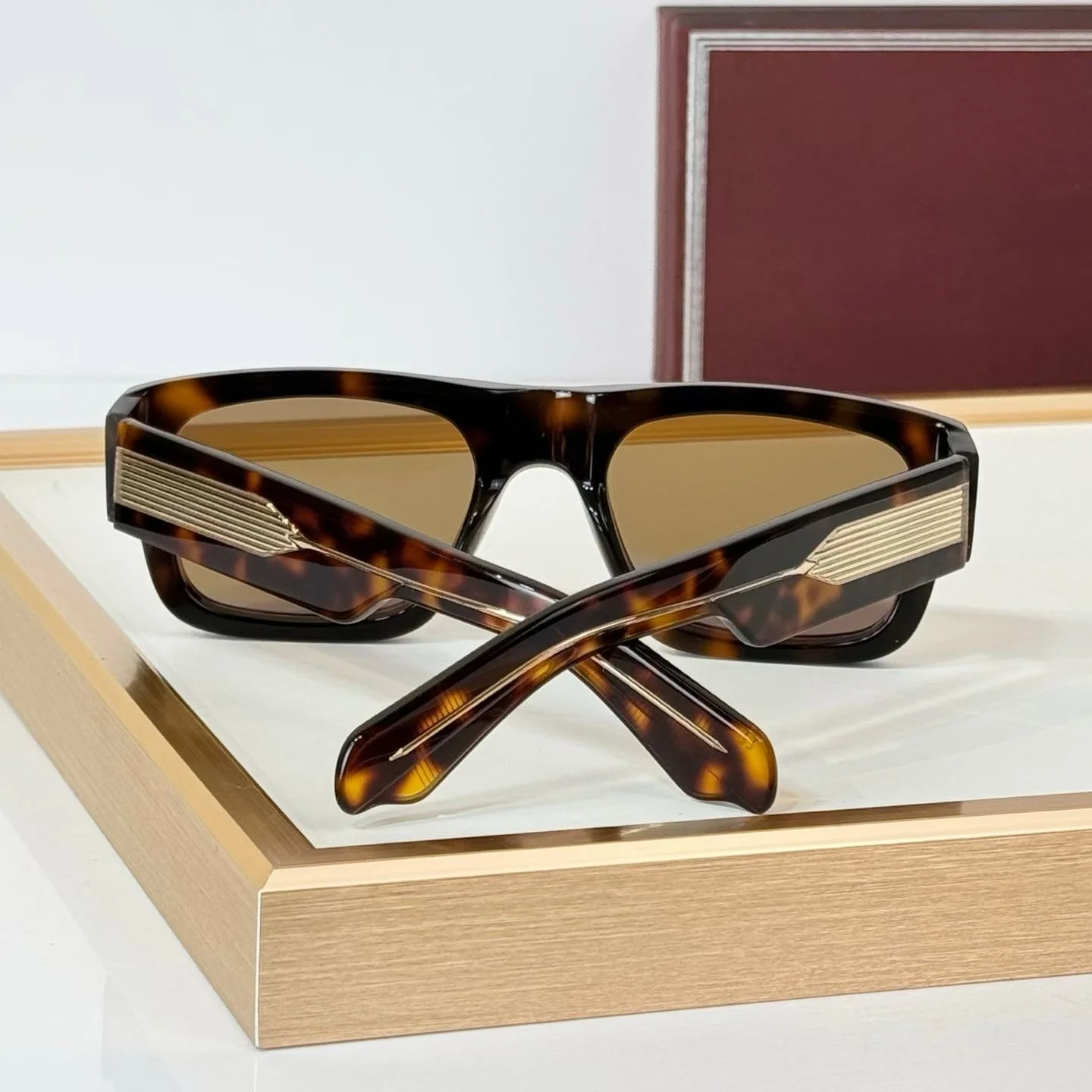 Retro Classic Style Square Sunglasses Solid Premium Acetate Frame UV400 High Quality Unisex Versatile Shades Outdoor Travel
