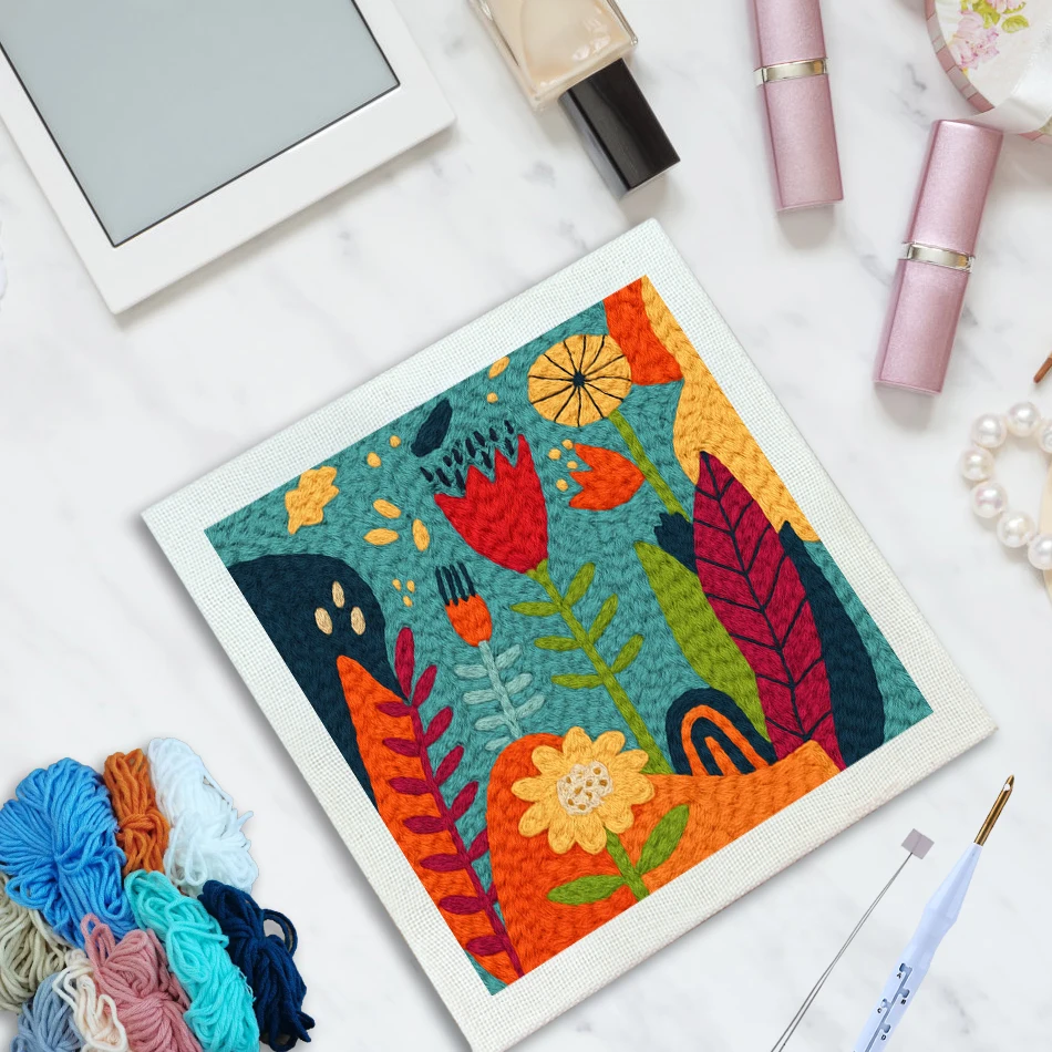 جاتيزتوري لكمة إبرة التطريز أطقم طقم تطريز الكبار الحرف عبر الابره طقم تطريز لتقوم بها بنفسك لوازم الحرف الخياطة الغزل #3