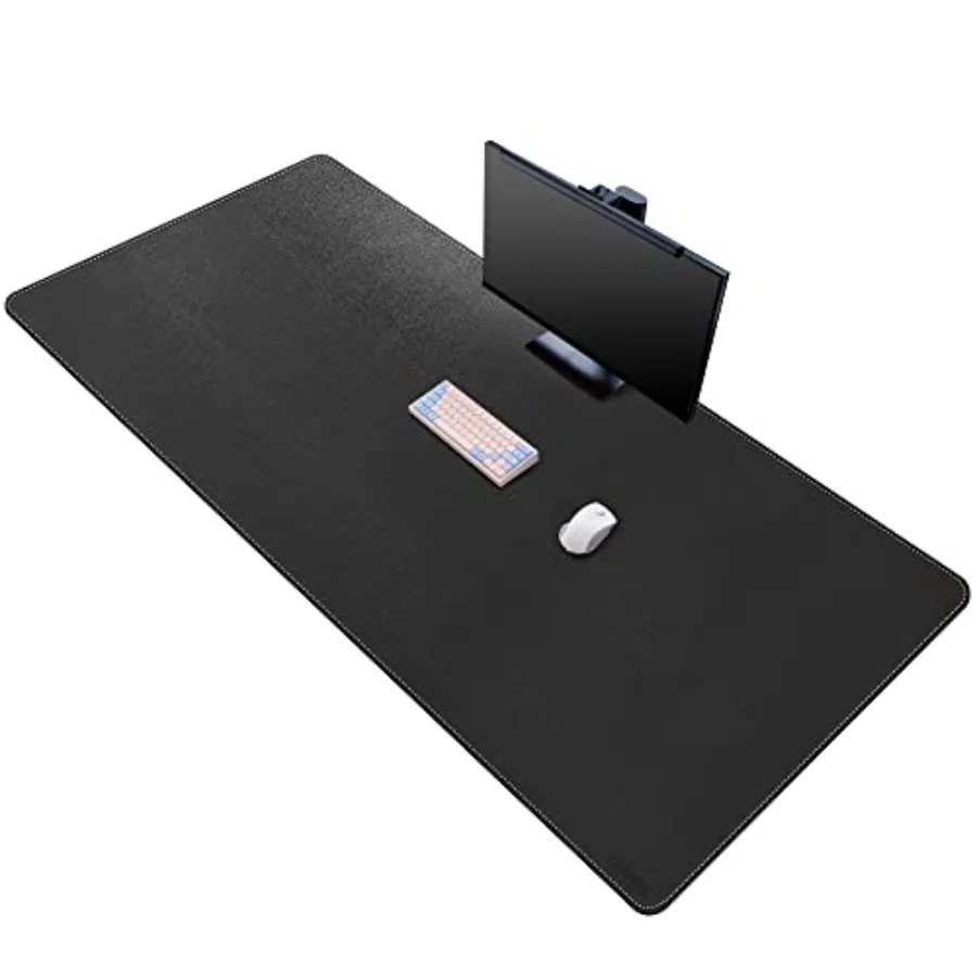 

Leather Desk Mat 63" x 31.4" Extra Large Desk Pad Blotter Protector Extended Non-Slip Mouse Pad Waterproof PU Leather Desk Mat