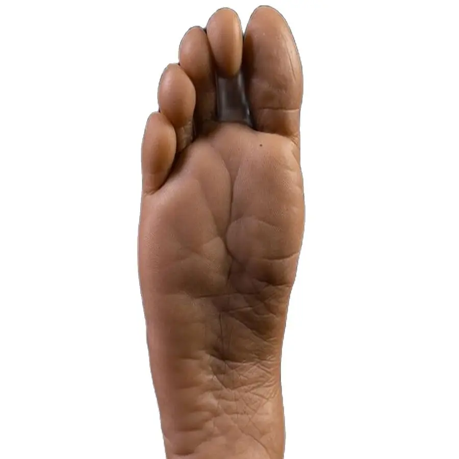 Foot Fetish Tpe Simulation Mannequin,Real Person, Reverse Dark Complexion, Display Props, D336, 27x23cm