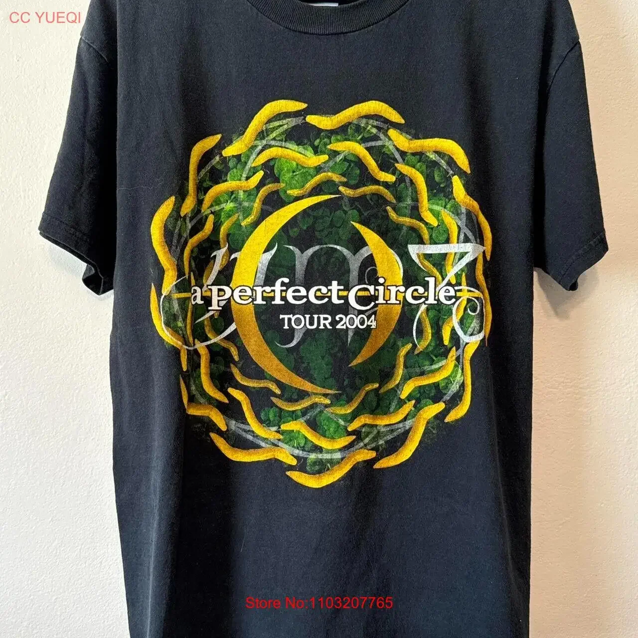 Новая футболка A Perfect Circle 2004, тур для фанатов S 5XL RR44_110, винтажная стираная дизайнерская одежда унисекс, уличная одежда, растянутая Новая футболка A Perfect Circle 2004, тур для фанатов S 5XL RR44_110, винтажная стираная дизайнерская одежда унисекс, уличная одежда, растянутая