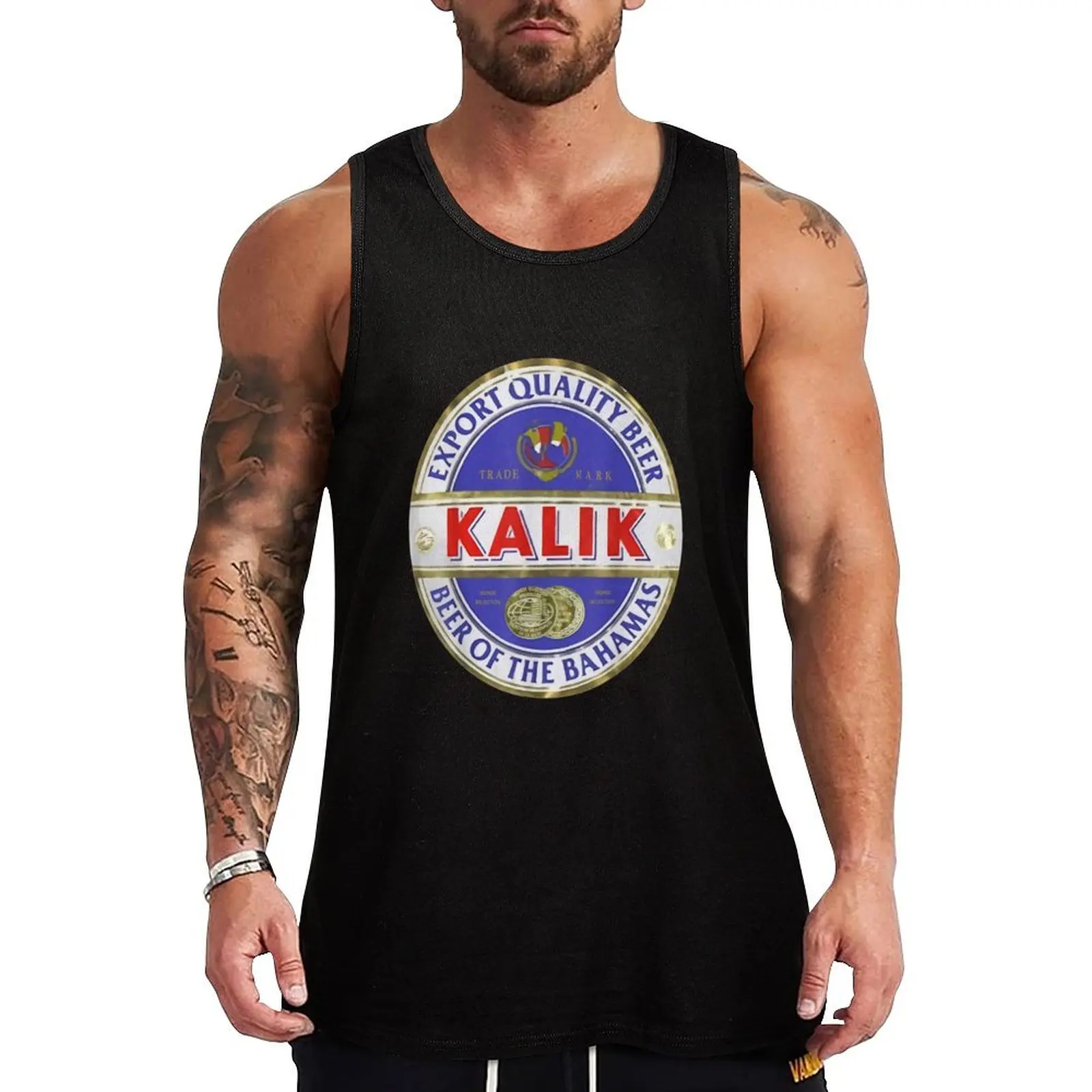 Kalik - Drink Beer Logo Tank Top Man summer clothes bodybuilding t shirt