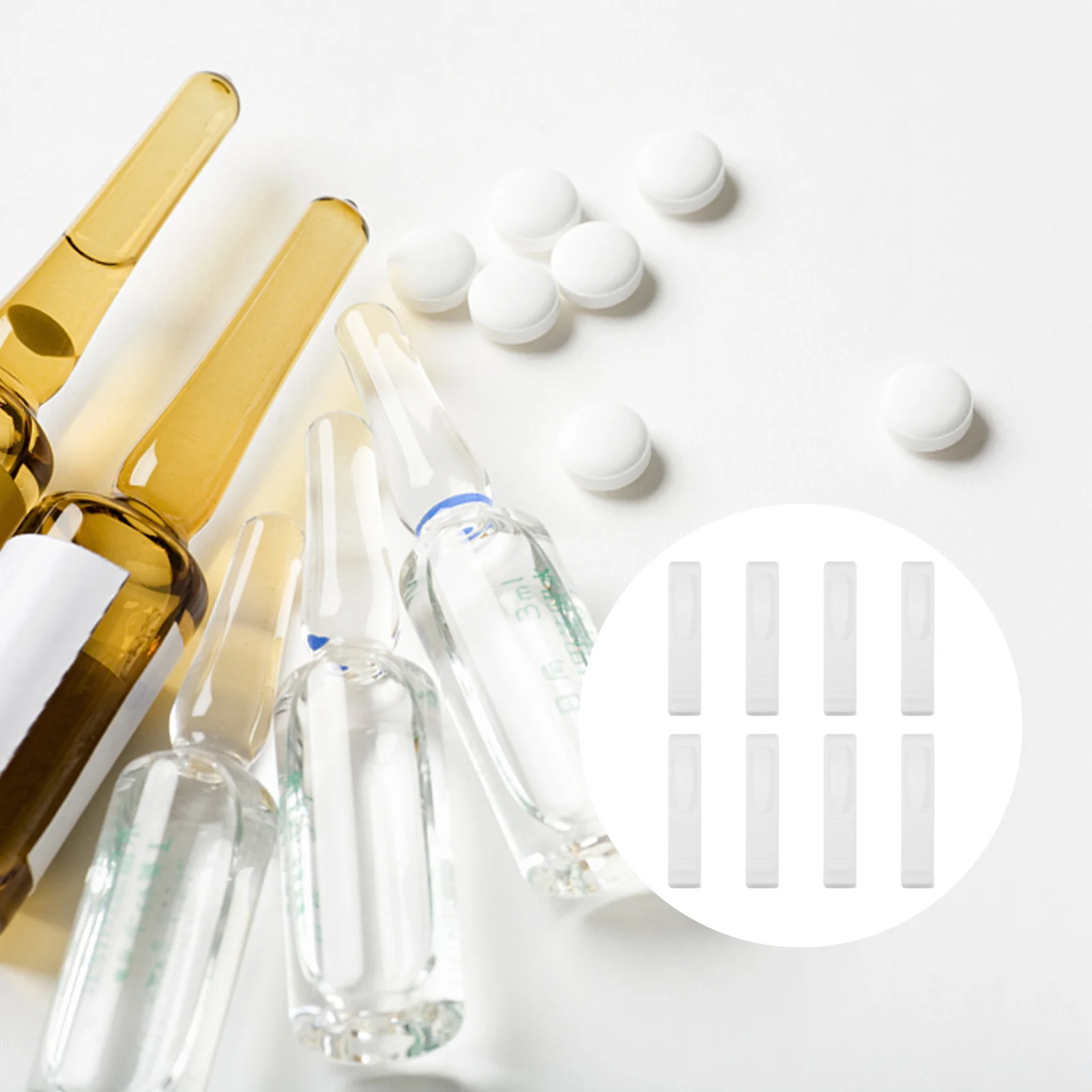 

8Pcs Plastic Ampoule Bottle Openers Sturdy Glass Bottle Opening Tools Easy Operation Labor Saving Tool Ampoule Opener Device