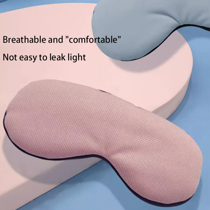 Sleeping Eye Mask Korean Style Ice Silk Warm And Cool Dual Use Adjustable Travel Light Blocking Breathable Eye Mask view 4