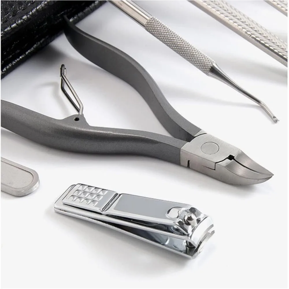 Obcinacz do paznokci, wytrzymały zestaw narzędzi podiaktycznych do wrastających paznokci, zestaw kosmetyczny do pedicure ze stali nierdzewnej z długą rączką do wrastających i trudno dostępnych paznokci.