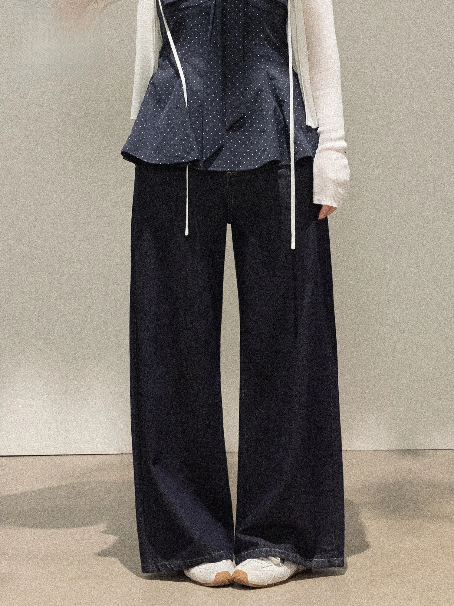 

Slimming High Waist Wide Leg Jeans for plus Size Women Summer New Style Drapey Loose Fit Trousers Korean Style Commute Fashion