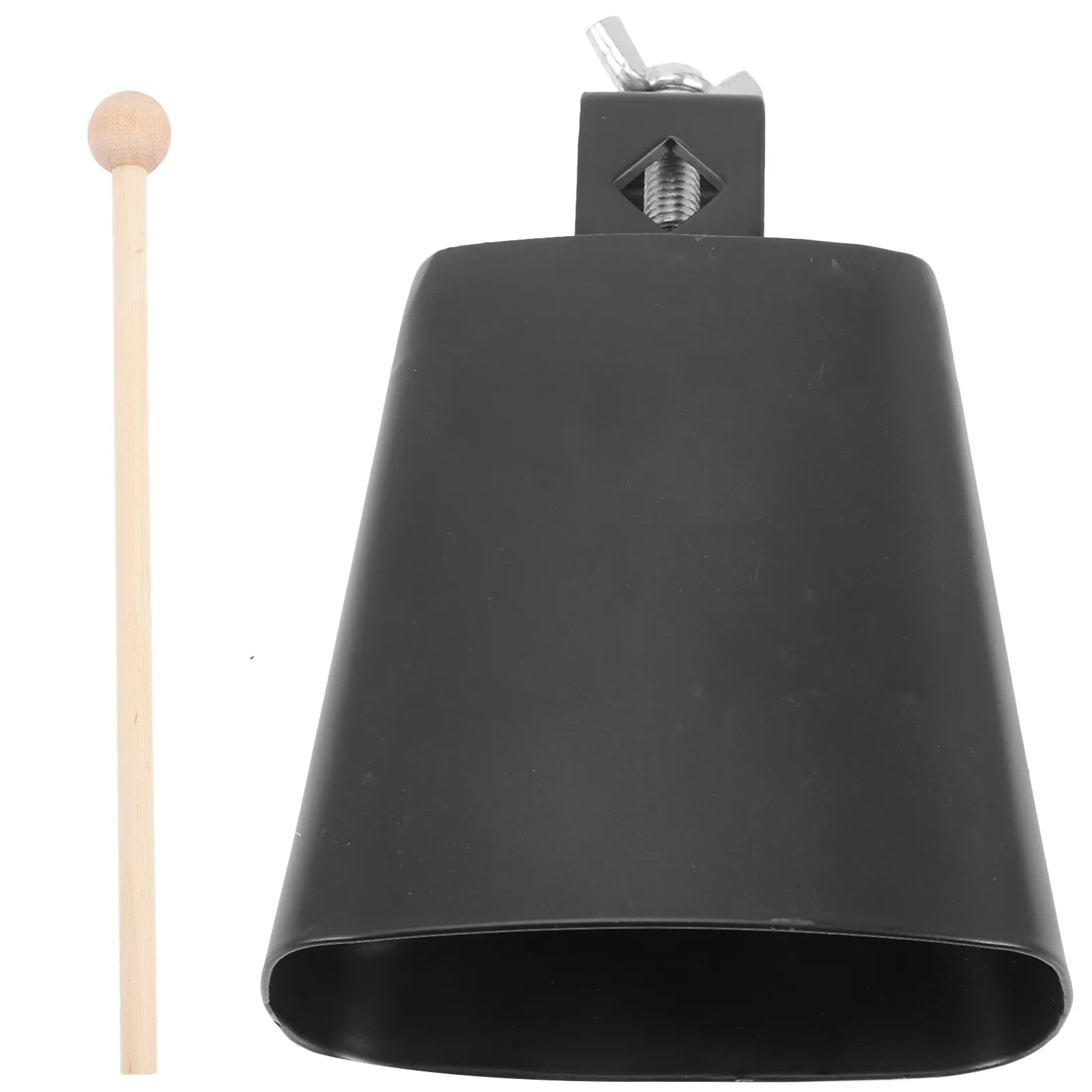 1Set Cowbell Teaching Aid Metal Cowbell Stick Hand Percussion Musical Instrument Kids Early Education Sound Maker Noise