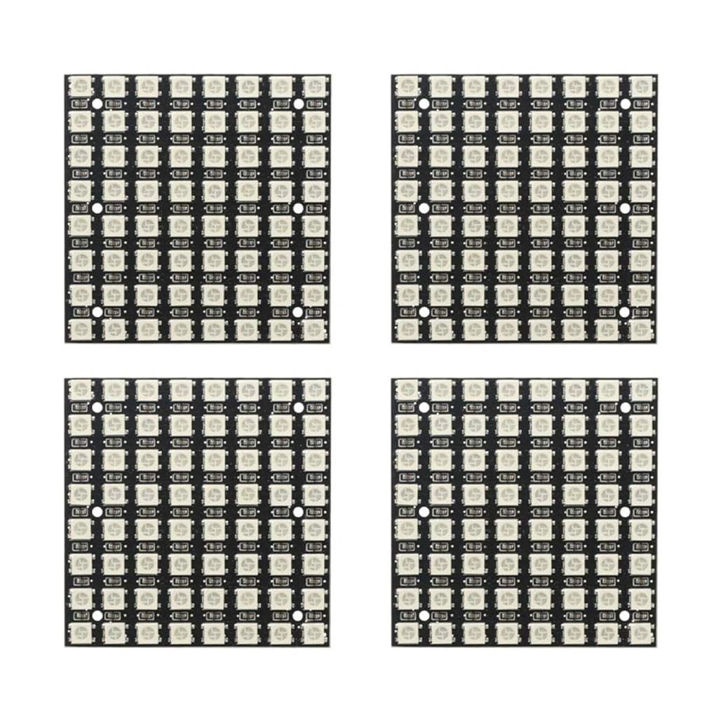 64 LED-Matrix Panel-WS2812B 5050 RGB Dot Module 6.5cm Full Color Display For Arduino DIY Electronic Project Accessories