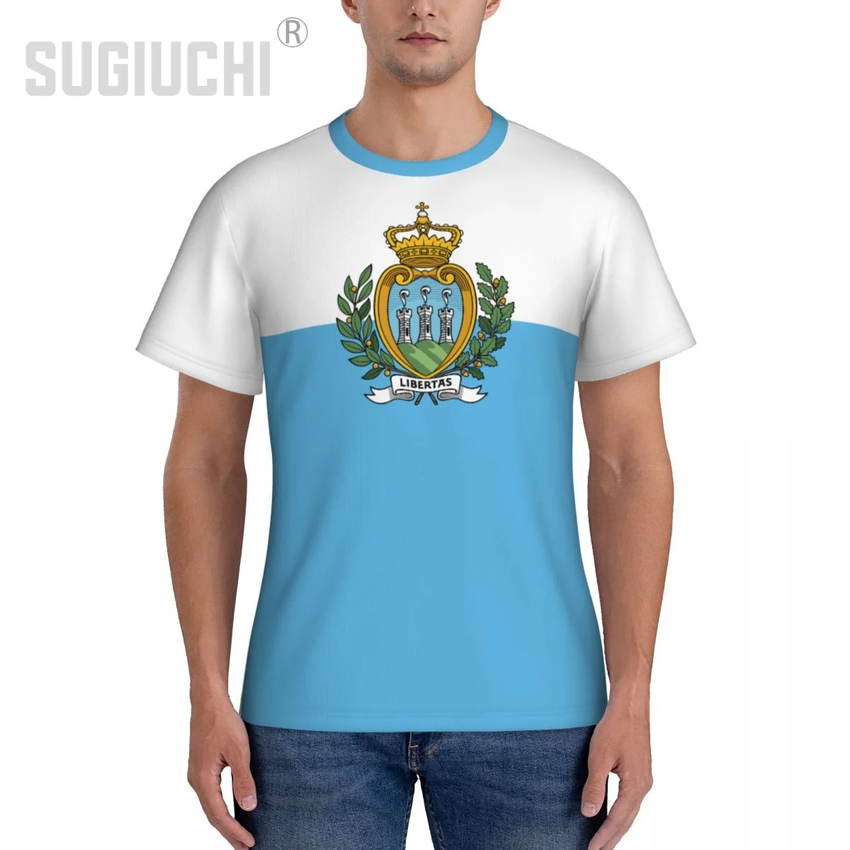 Tight Sports T-shirt San Marino Flag San Marinese 3D For Men Women Tees jersey Clothes Soccer Football Fans Patriotic T shirt