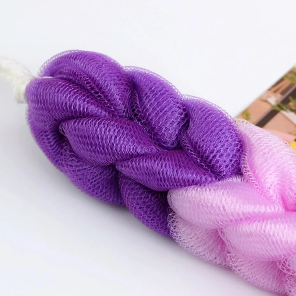 

3pcs Exfoliating Bath Sponge Shower Pouf Stretchy Mesh Bath Ball Long Double-Sided Skin Rejuvenation Deep Clean Removal Dead