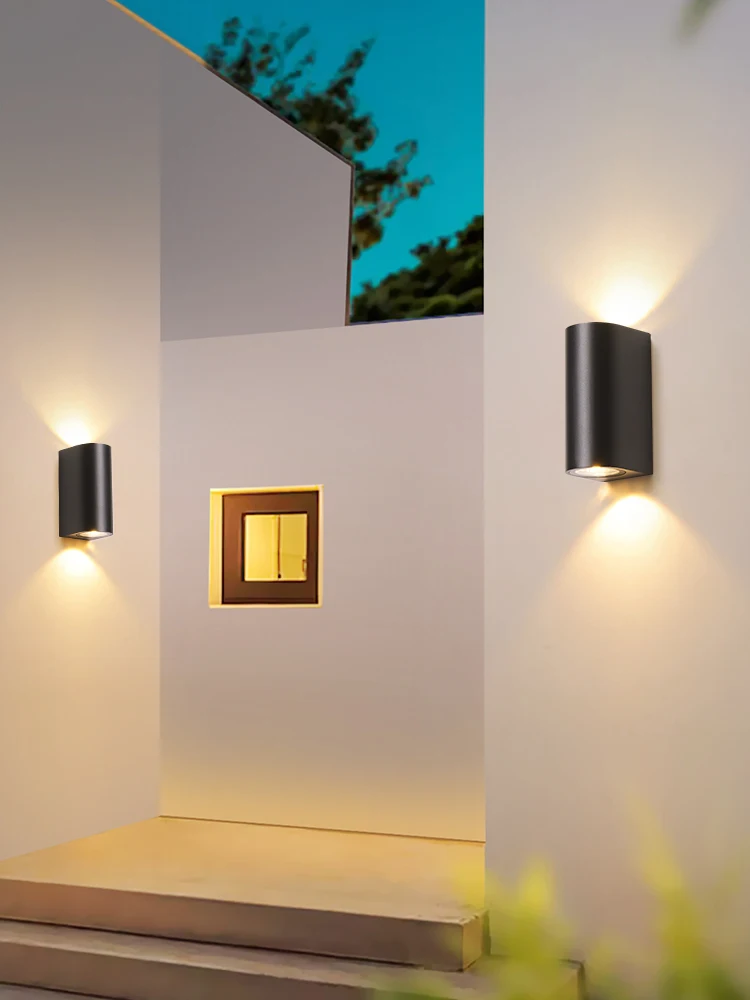 

LED Waterproof Wall lamp Outdoors Courtyard Porch Upper Lower Lighting IP65 Home Decoration Wall Light Bedroom Bedside Lamp