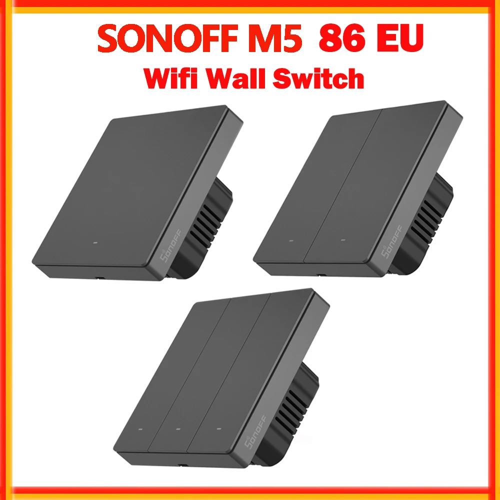 

Умный настенный выключатель Sonoff M5 86 Switchman с поддержкой Wi-Fi и таймером