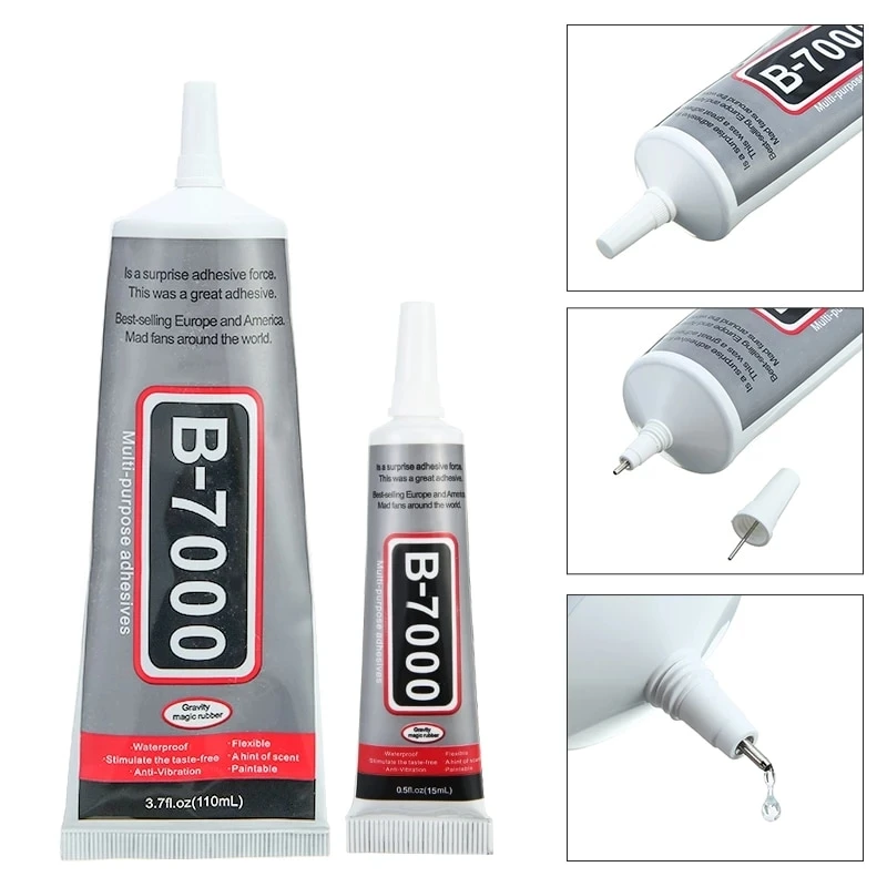 1 قطعة 15 مللي B-7000 الغراء B7000 متعددة الأغراض غراء لاصق راتنجات الايبوكسي إصلاح هاتف محمول LCD شاشة تعمل باللمس سوبر الغراء B 7000