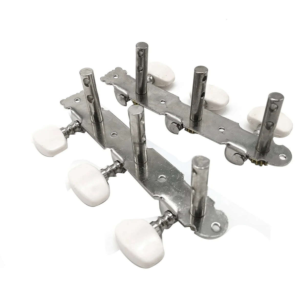 1R1L Classical Guitar Locking String Tuning Pegs Keys Tuners Three Position Steel Column Knob Tuners