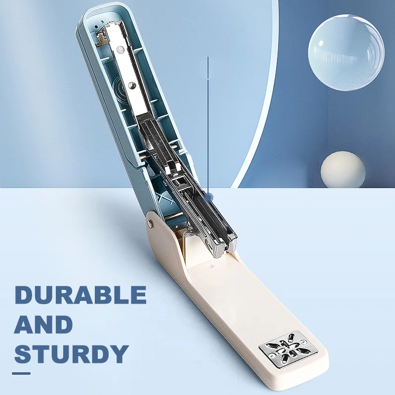 HUAJIE 360° °   Rotierender Hefter, 3 Winkel 45 ° /90 ° /Standard, passend für 24/6 und 26/6 Heftklammern, Metall+ABS, Heftklammern 25 Blatt