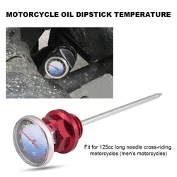 Aluminum Alloy Motorcycle Oil Dipstick Temperature Motocross Oil Dipstick for 125cc Motocross Motorbike
