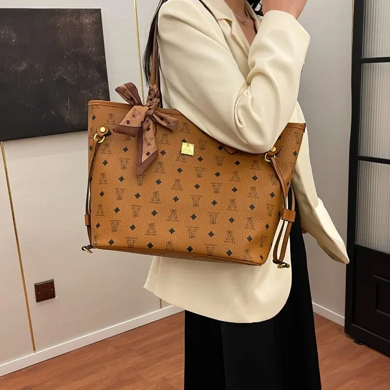 

Luxury Leather Shoulder Bag Women's Designer Crossbody Handbag Elegant Tote Purse Ladies Stylish Classic Messenger Bag