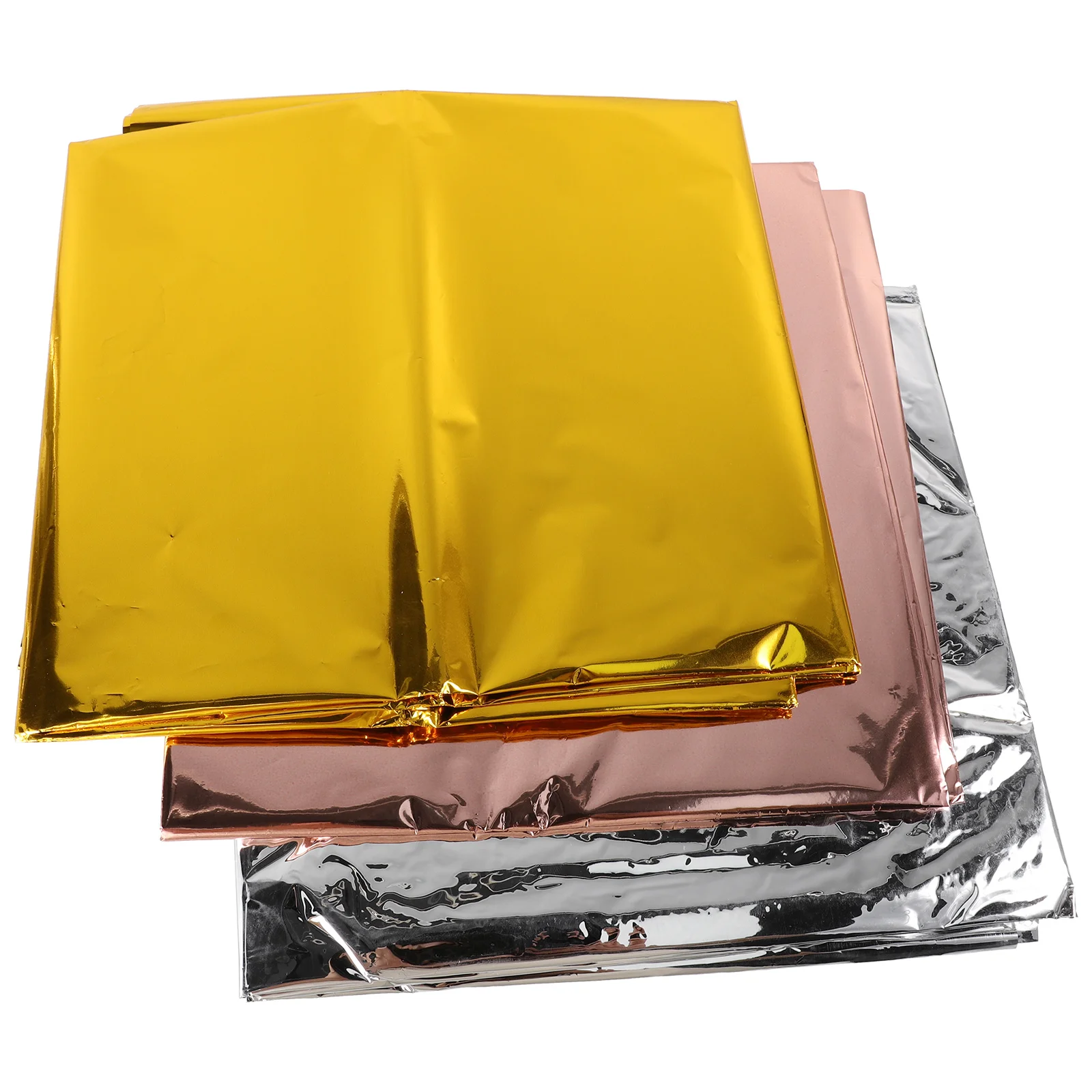 

3Pcs Bright Decorative Glossy Party Tablecloth Table Cover for Dining Home Events Glossy Party Tablecloth Decorative Table Cloth