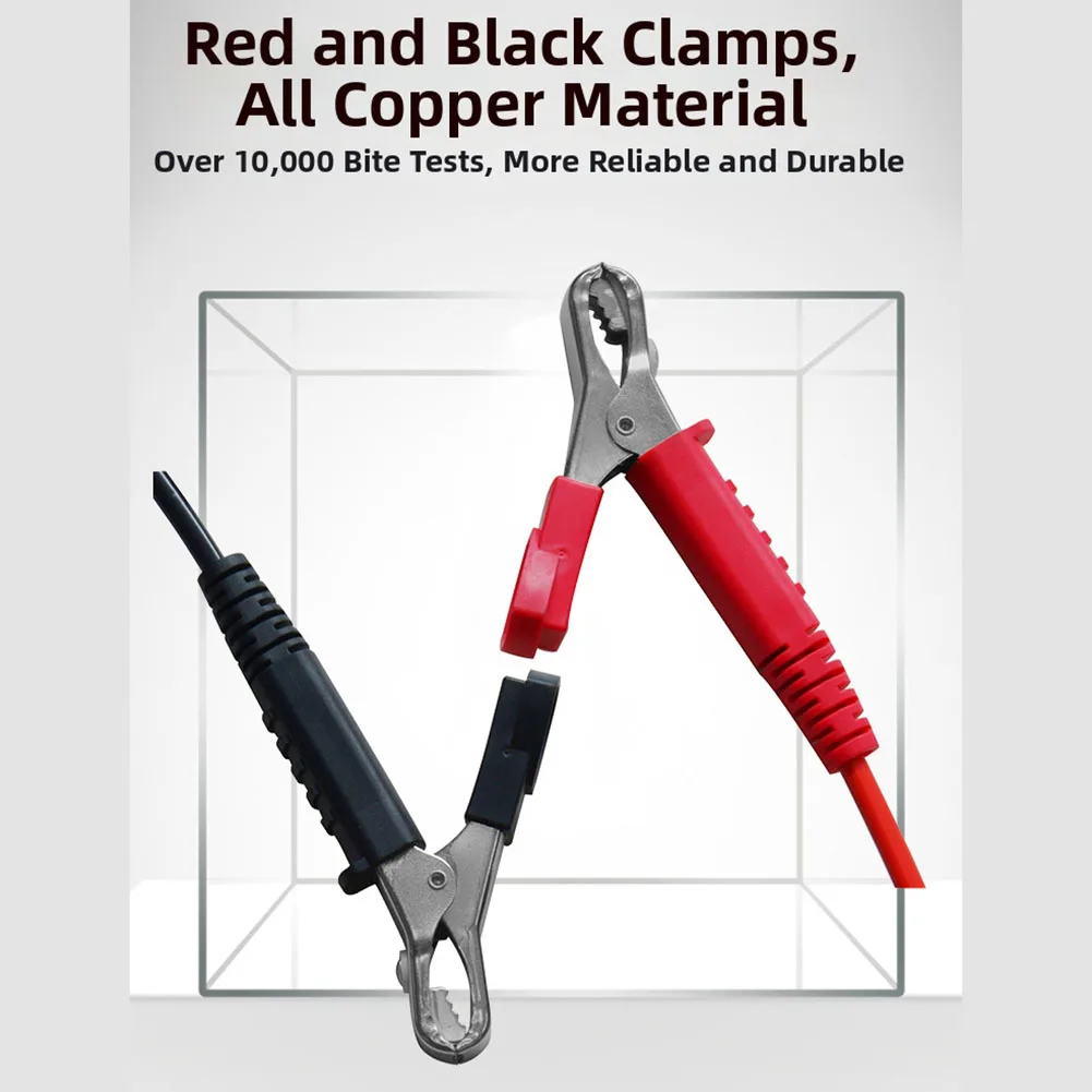 

Тестер автомобильных аккумуляторов, цифровой дисплей 12 В, 24 В, 32 дюйма, для быстрого обнаружения запуска аккумуляторов и емкости.