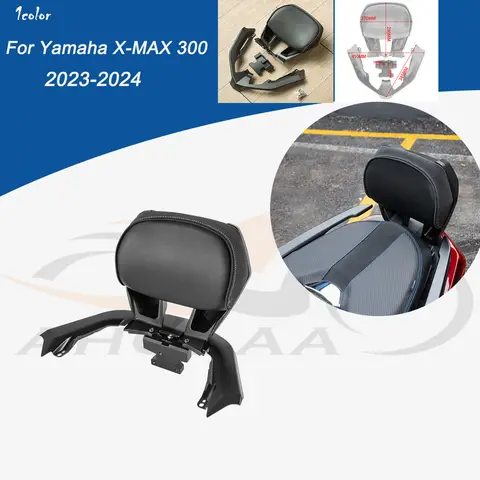 Yamaha XMAX X-MAX 300 125 2023 2024 XMAX300 X-MAX300 뒷좌석 승객 분리형 시시 바 등받이 오토바이 액세서리
