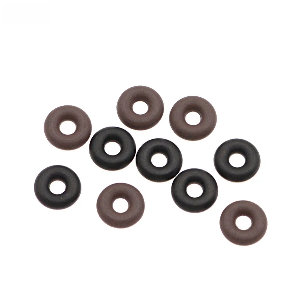 5/10pcs Scuba Diving Pressure Gauge O-Ring Seal Kit Nitrile Rubber & FKM Valve Stem Seals For Console Swivel Repair Black