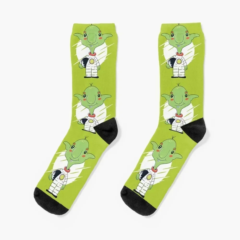 

Cute goblin astronaut Socks japanese fashion Lots Rugby Crossfit Male Socks Women's