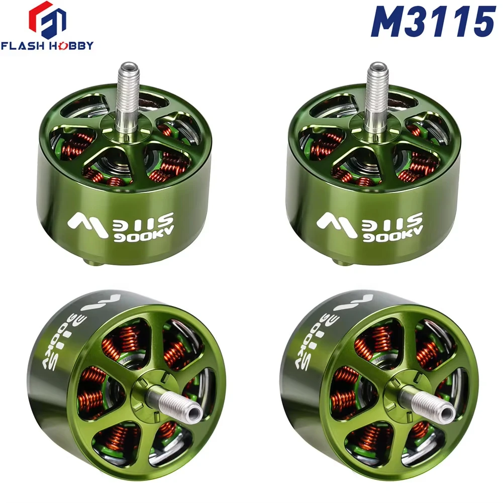 

4pcs FLASHHOBBY Mars M3115 Brushless Motor 900KV 3-6S LiPo for FPV Freestyle Long Range DIY Parts