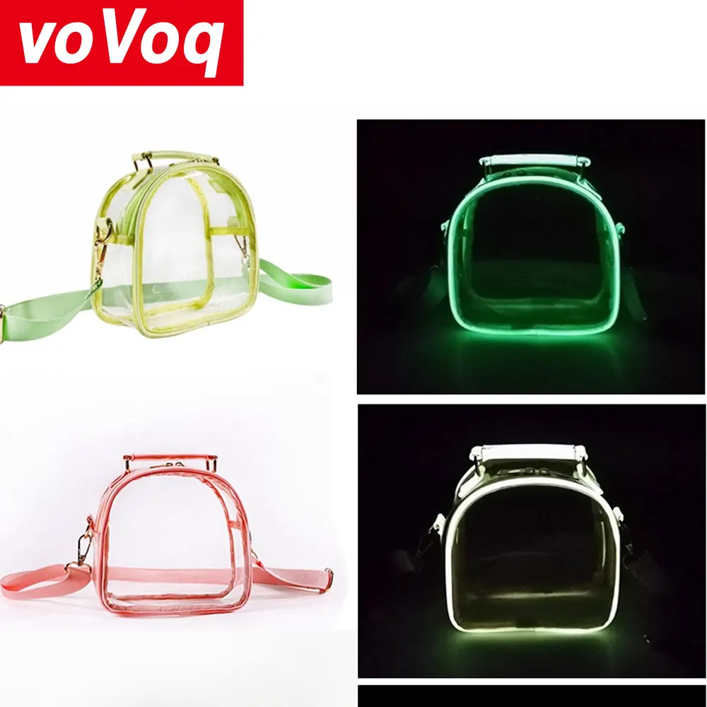 

Новая женская сумка, лазерная прозрачная сумка из ПВХ, желейная сумка через плечо, женская сумка, повседневная водонепроницаемая сумка для вечеринок с ночником