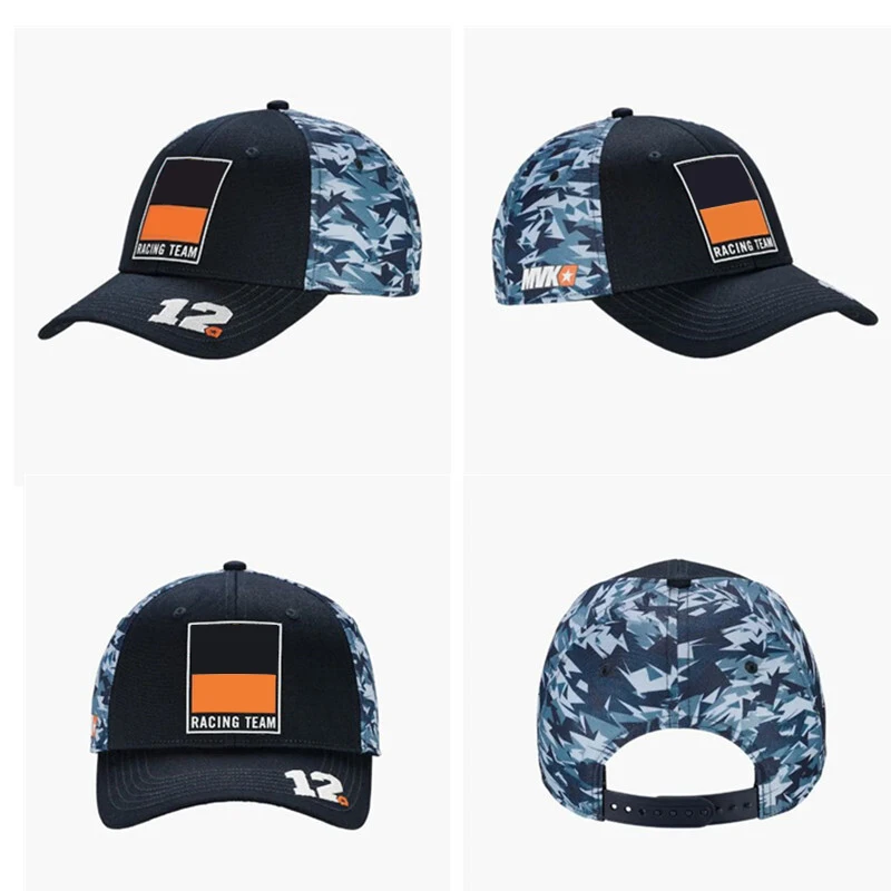 

Hot Fashion 2025 New Racing Team Driver Fans Racing Hat Ball Bend Edge Riders Travel Tour Mesh Casual Baseball Cap Adjustable