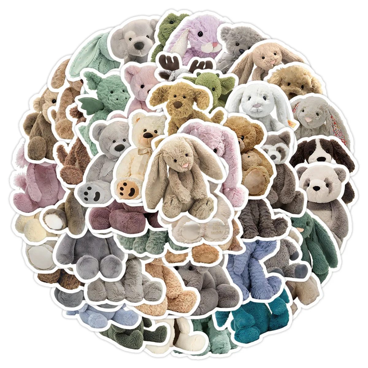 

10/50PCS Cute Teddy Bear Doll Sticker Graffiti DIY Phone Case Scrapbook Water Cup Laptop Guitar Desk Decal Kids Toy Gift