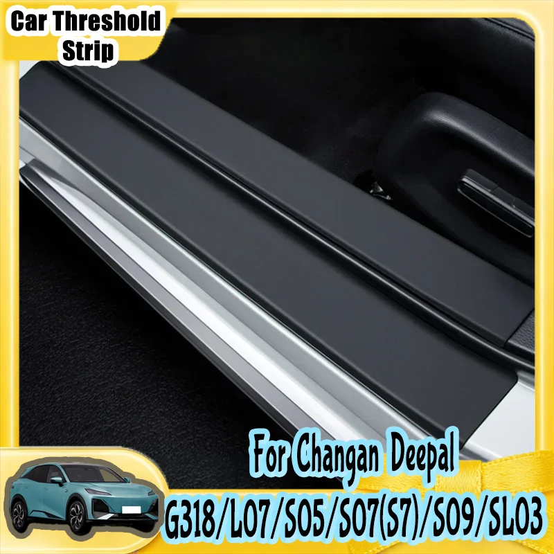 Protection de seuil de porte pour voiture Changan Deepal G318 L07 S05 S07 S7 S09 SL03, autocollant de protection contre les rayures, tapis anti-écrasement pour coffre