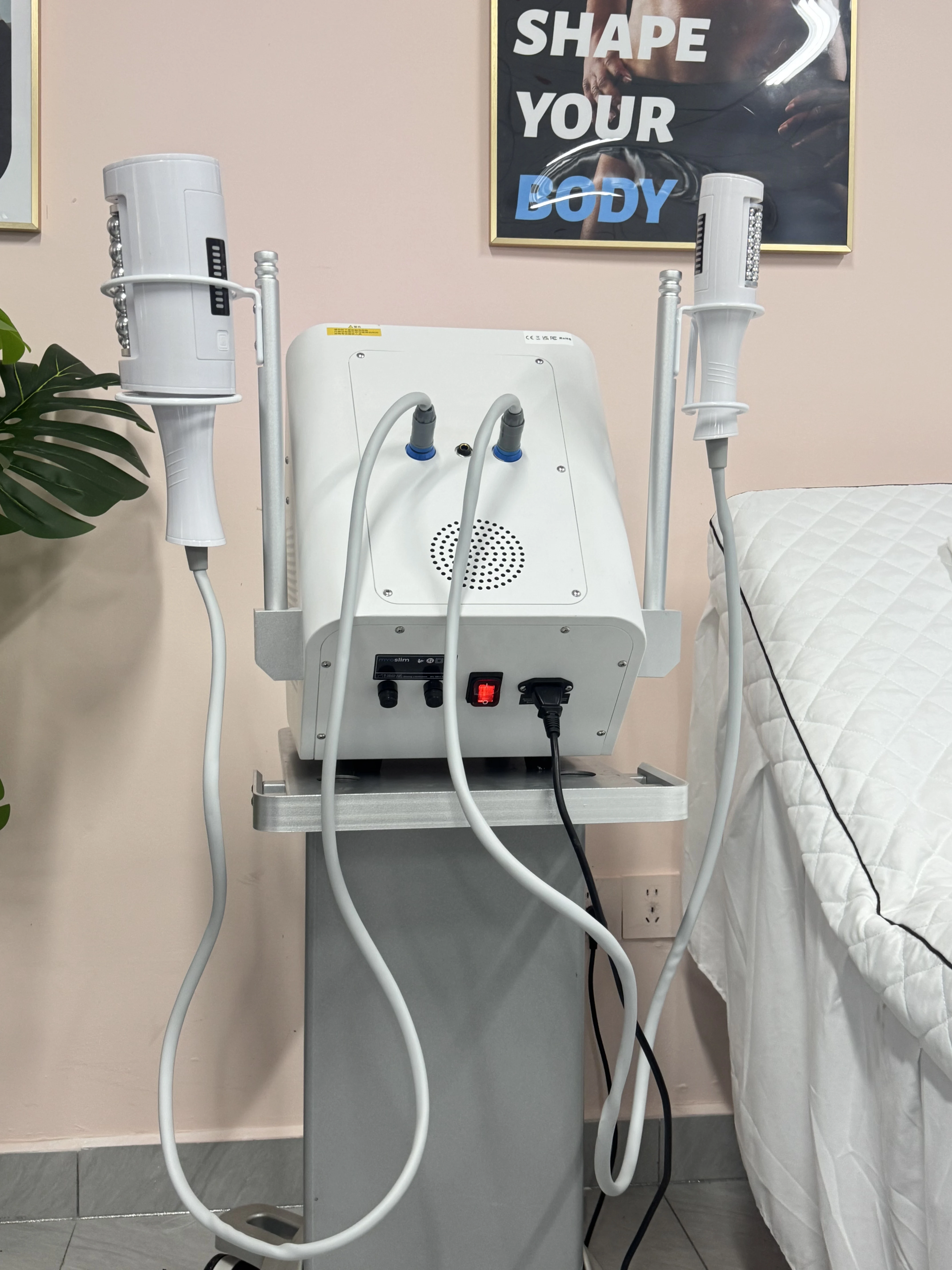 

MYOSLIM 6500 Вт 200 Гц ролик для похудения, уменьшения целлюлита, внутренний шариковый ролик, 360 градусов, инфракрасный вакуумный ролик, массаж, красота