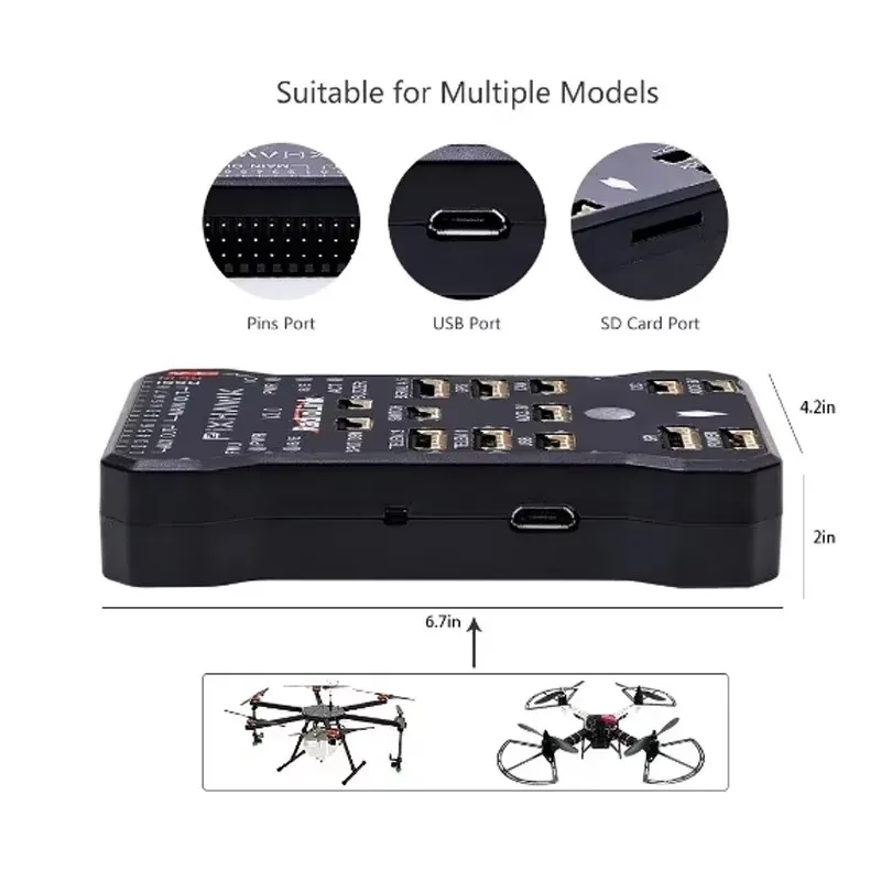 Radiolink-CONTROLADOR DE VUELO Pixhawk PIX 2.4.8 APM, 32 bits, FC con GPS, M8N, SE100, para Dron RC, cuadricóptero/Multirotor de 6-8 ejes