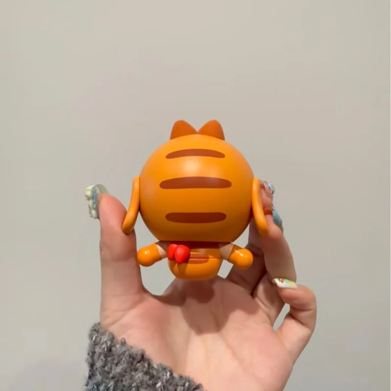 Genuine Popmart Crybaby Space Cat Orange Figure Cute Doll Trendy Toy Desktop Ornament Birthday Gift Kawaii Model Garage Kit