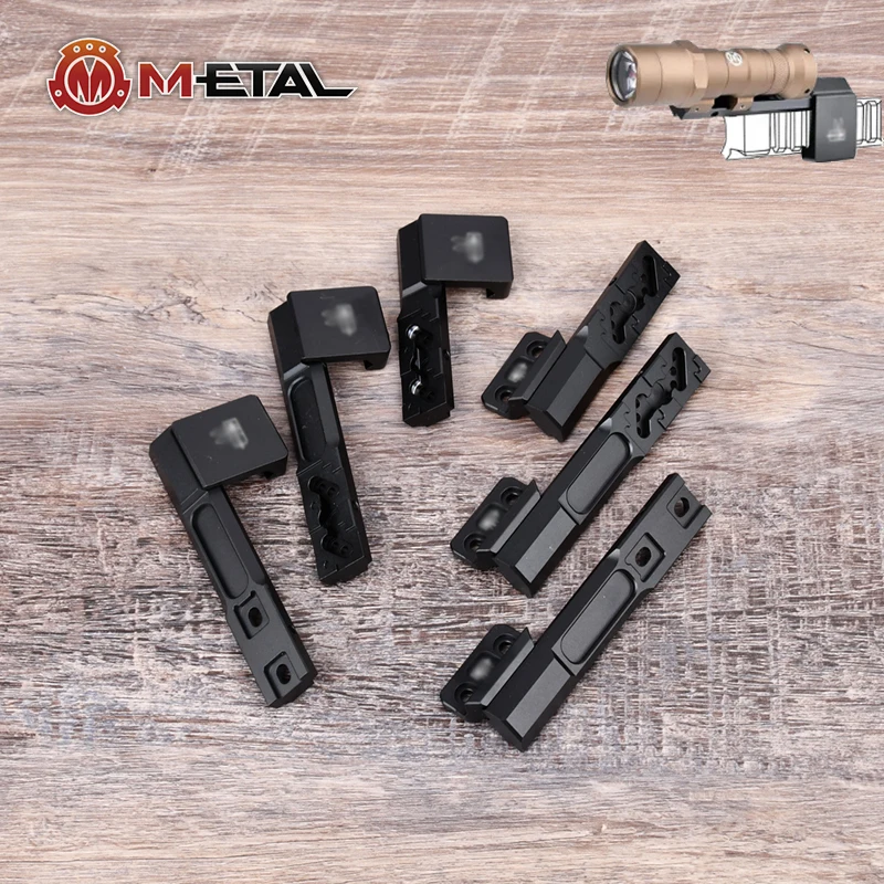 

Tactical Flashlight offset Mount Base For M300 M600 Series Flashlight Metal Base Side Mount M-LOK/KEYMOD System Picatinny Rail