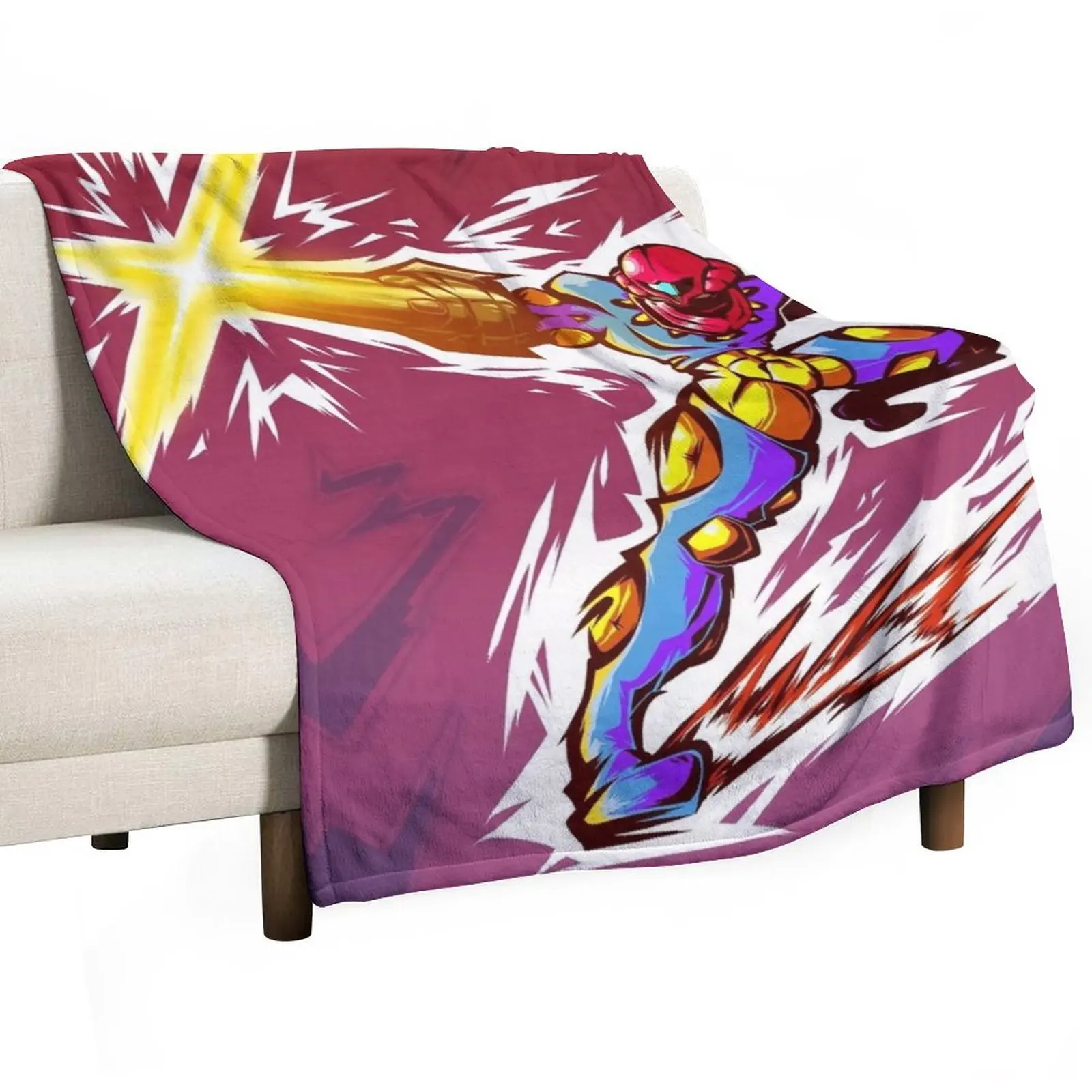 

Metroid Prime Remaster stuff , Metroid Prime 4, Metroid Prime Throw Blanket anime Comforter Nap Fashion Sofas Blankets