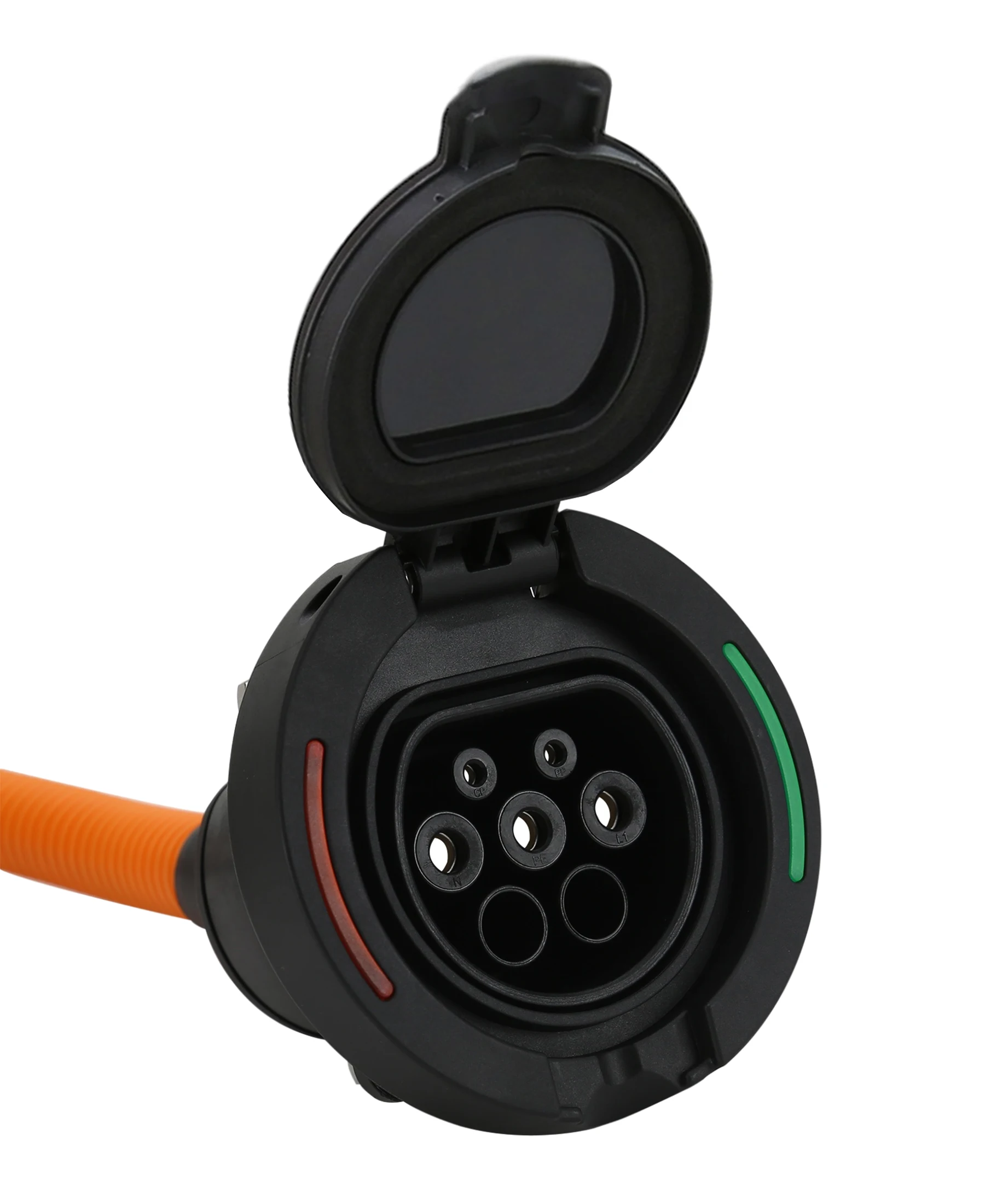 ev EVO-SS32A-T2 EV Female Socket Type 2 16A-32A Fixed Cable Charging Outlet 230-400V Thermoplastic Material 1 Year