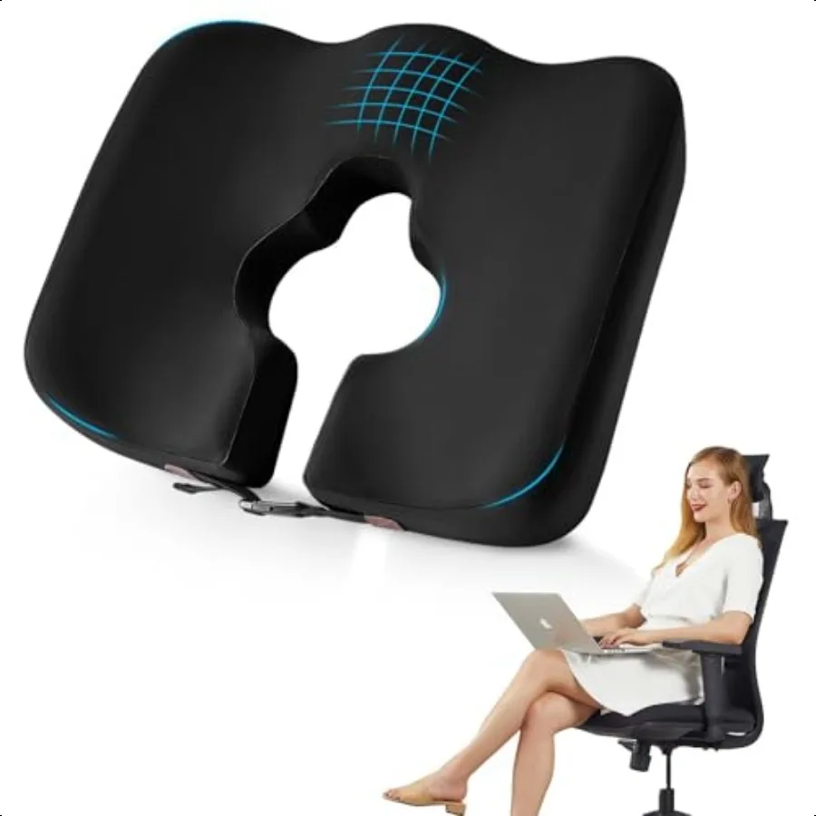 

Aichebang Doctor Recommended Office Chair CushionCar Seat Cushion Chair Cushions for Back Sciatica Pain Relief Seat Cushions f