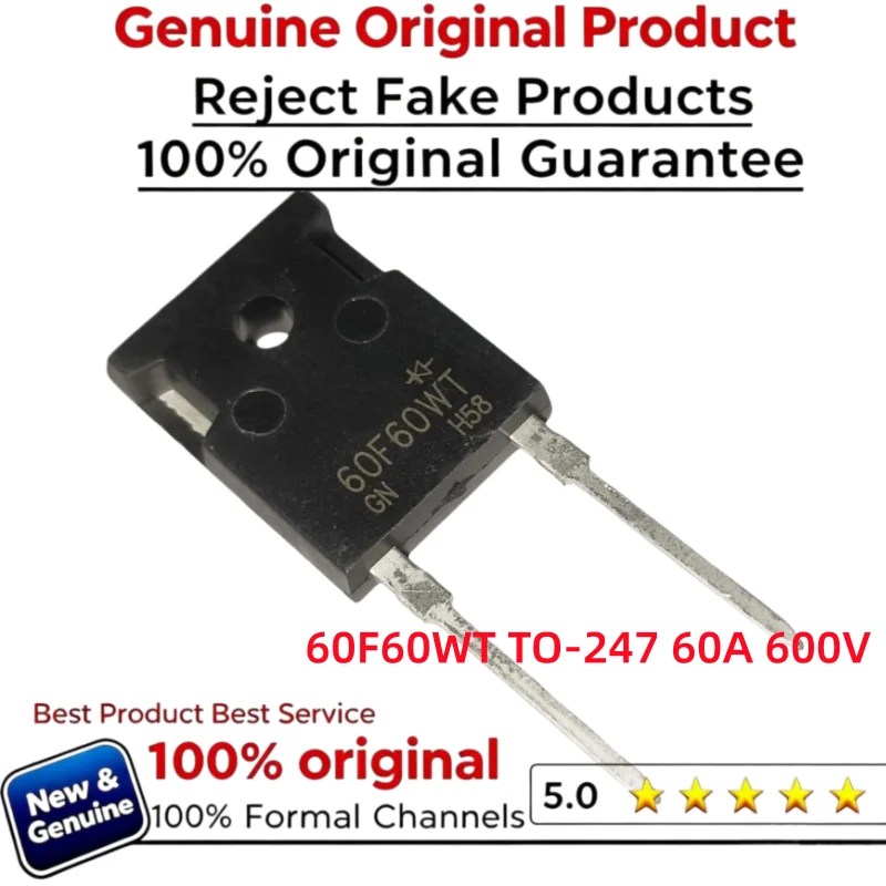 10-20PCS 100% New Imported Original 60F60WT TO-247 60A 600V Fast Recovery Diode