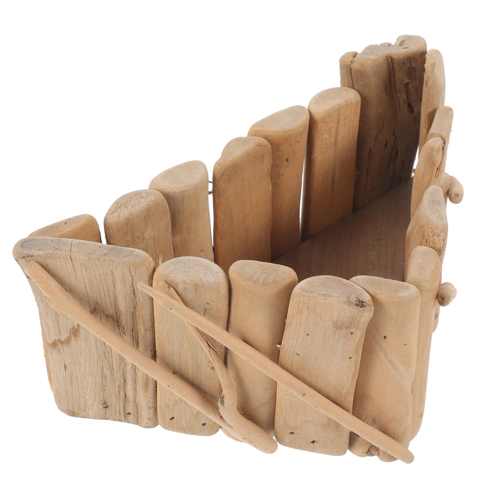 

1 Handmade Wooden Planter for Succulents Small Rustic Flower Pot Desktop Balcony Garden Decor Indoor Outdoor 303B Green Plant